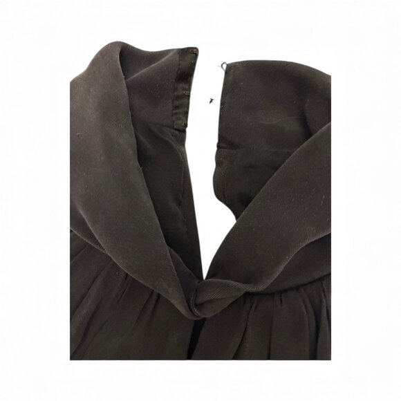 Italian Black Sheath Dress w Mesh Covered Gems - Picture 4 of 6